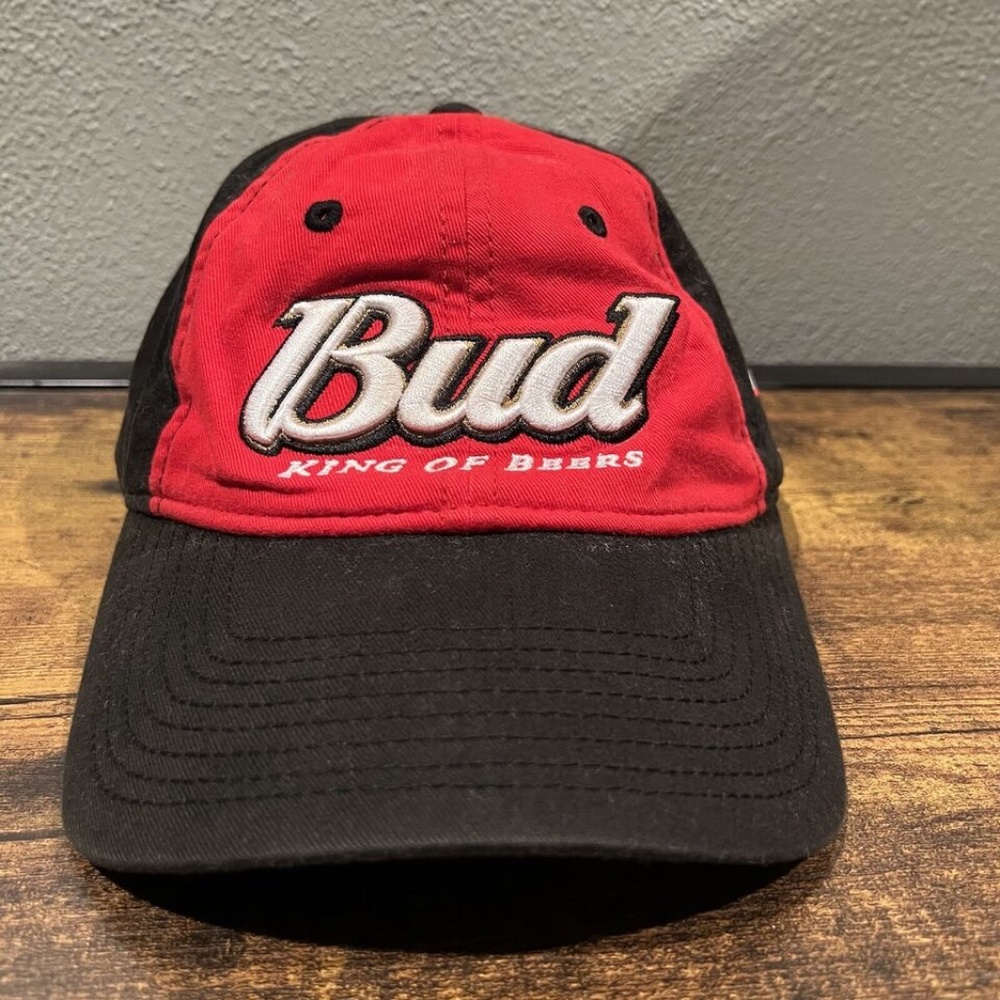 Vintage Bud Light Hat Cap Snapback Hat King of Beers Anheuser Busch 90s Men's